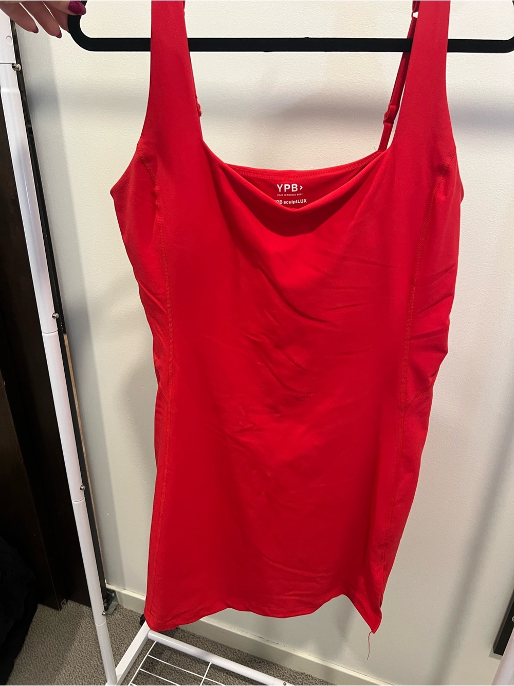 Abercrombie & Fitch YPB Red Scoop Neck Tank Dress
